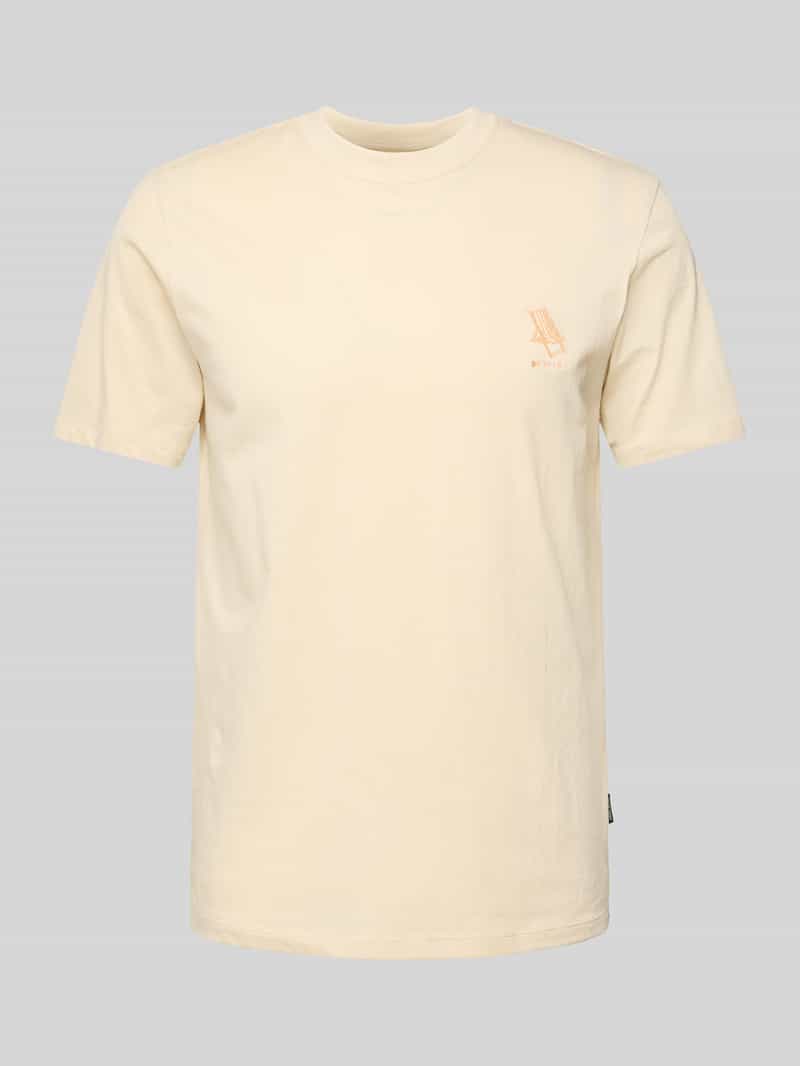 Blend T-shirt met stitchingdetail model 'JEPPE'