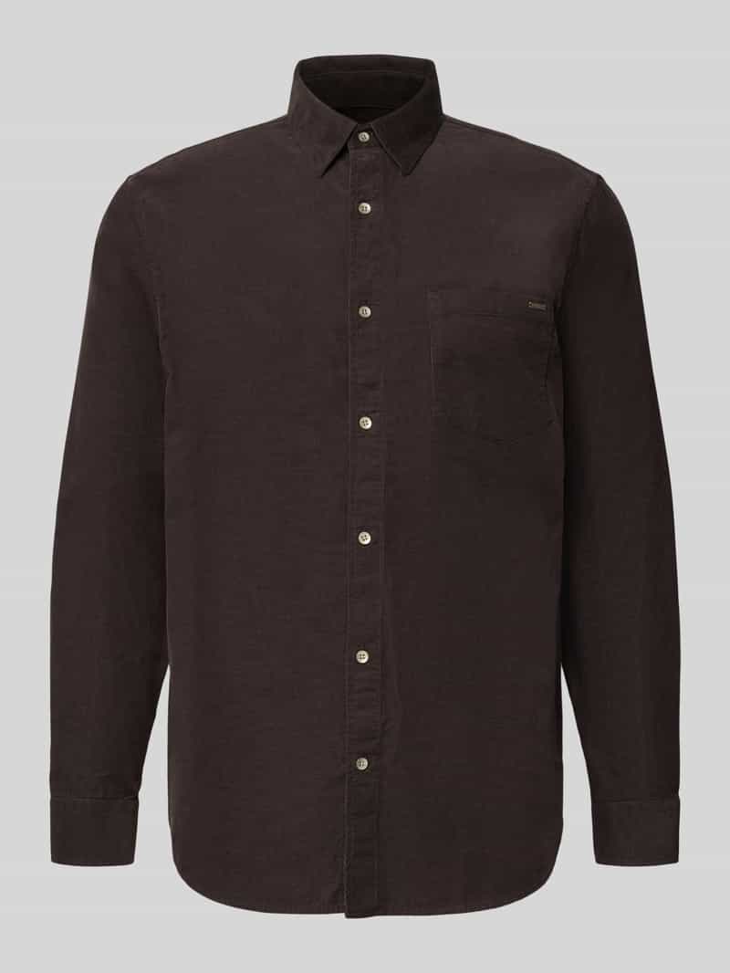 Guess Regular fit vrijetijdsoverhemd van fijne corduroy