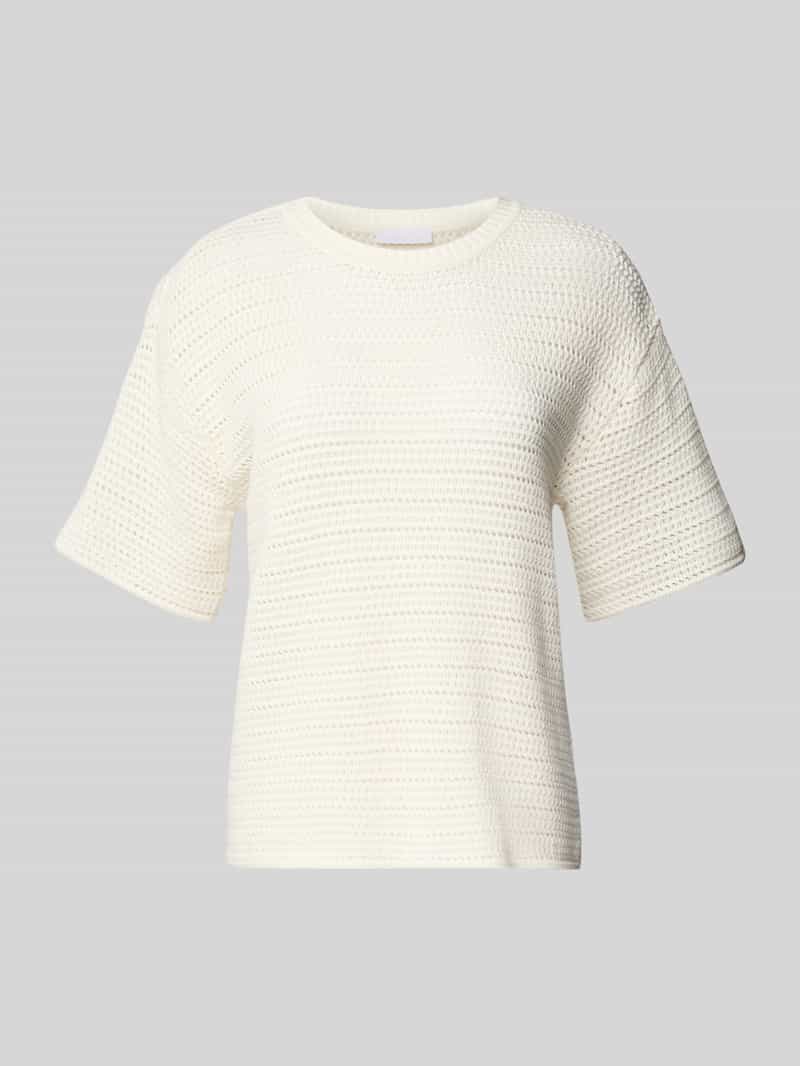 Gebreid shirt met ronde hals