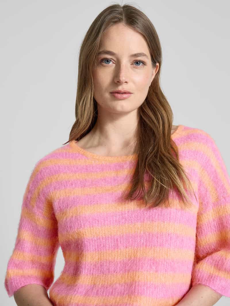 American vintage Gebreide pullover met 3 4-mouwen model 'NENYBAY'