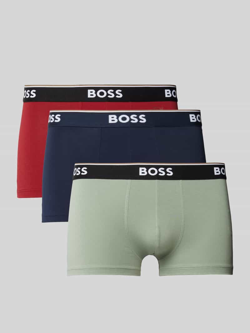 Boss Boxershort met elastische band in een set van 3 stuks