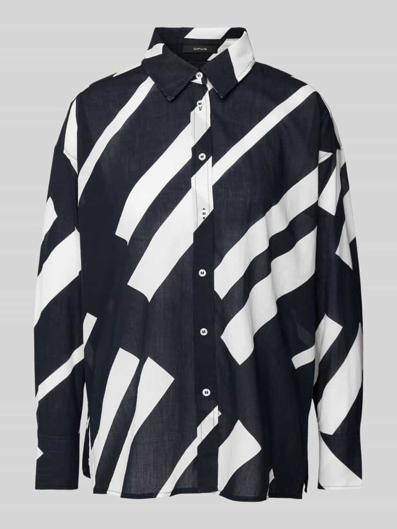 Opus Regular fit overhemdblouse met doorknoopsluiting