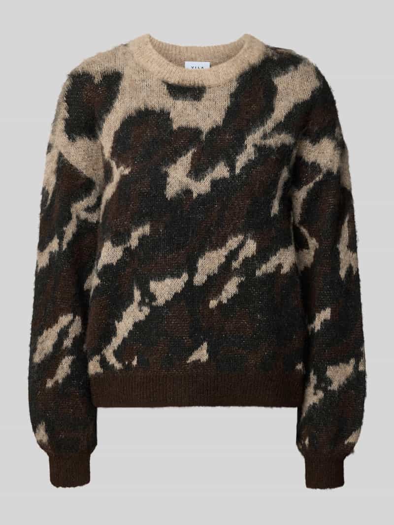 Vila Regular fit gebreide pullover met wol model 'VILOMA'