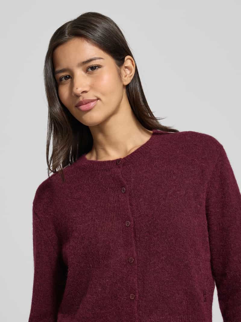 HUGO Regular fit gebreid jack met wol model 'SFEBRA'