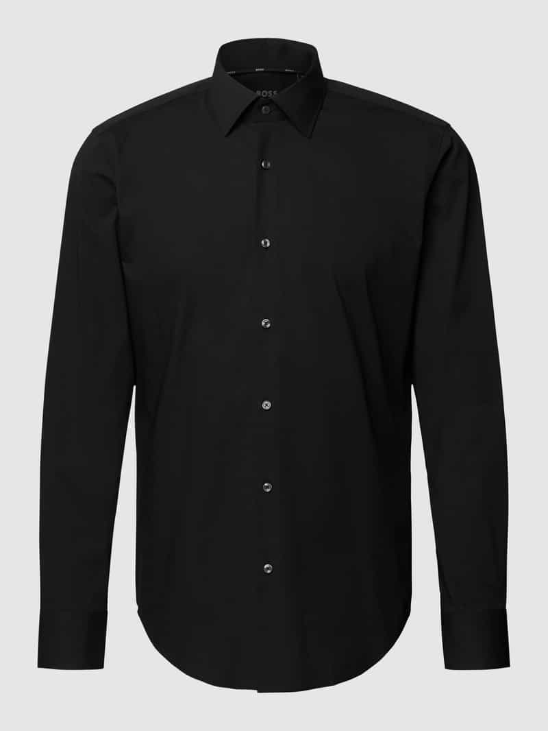Boss Regular fit zakelijk overhemd van popeline met stretch en extra lange mouwen