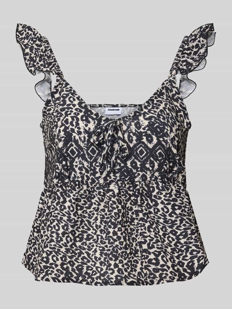 Noisy May Blouseshirt met vierkante hals model 'AIDA'