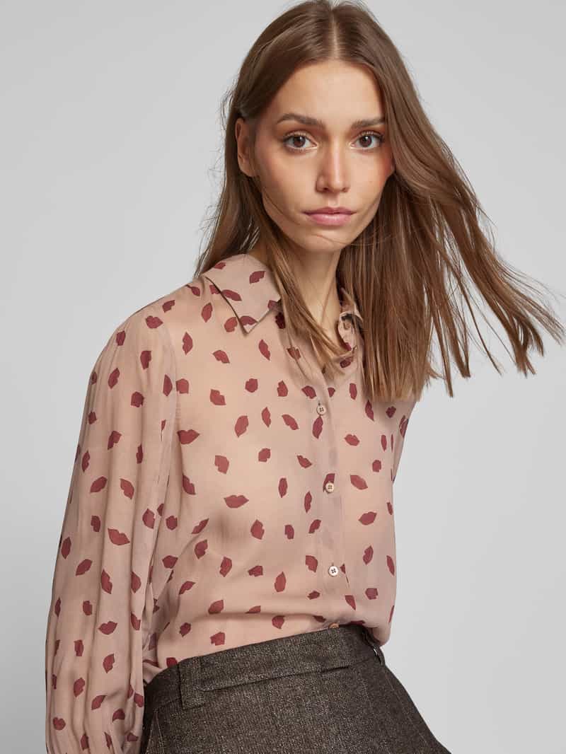 LUISA CERANO Overhemdblouse met kentkraag