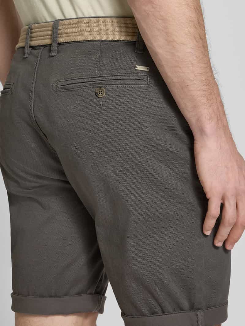 Lerros Bermuda met riem en achterzakken