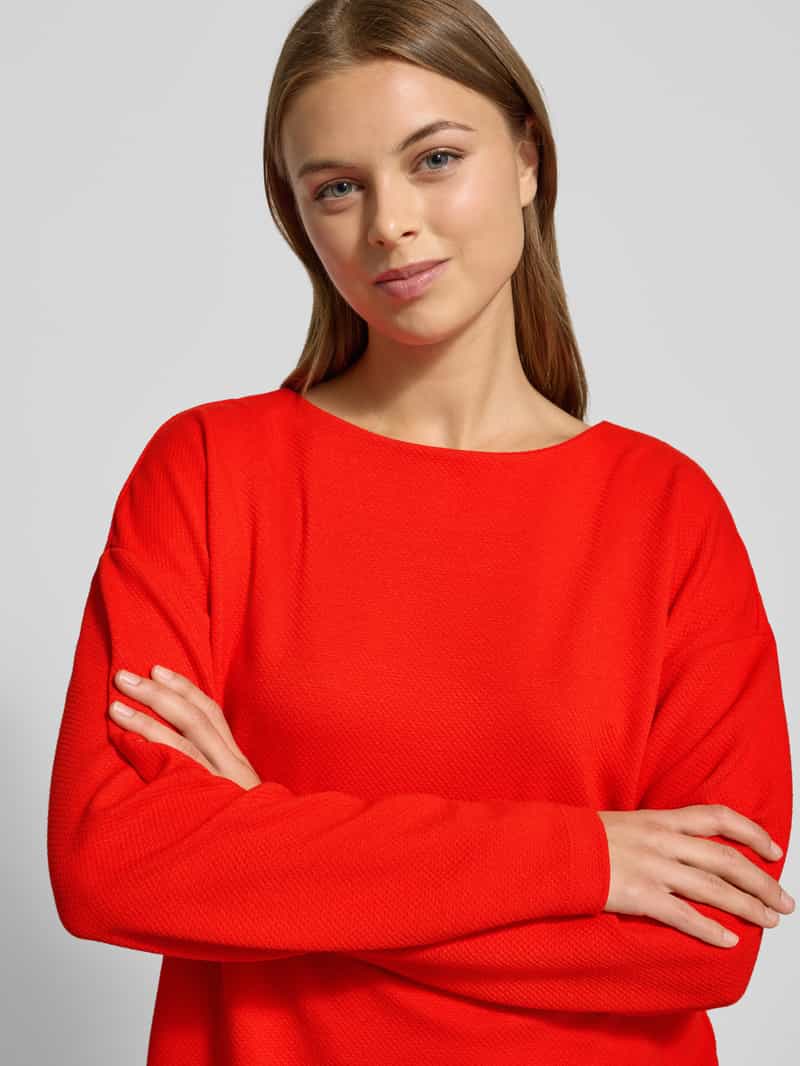 Jake*s Casual Longsleeve met ronde hals