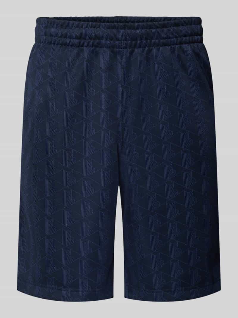 Lacoste Regular fit sweatshorts met tunnelkoord