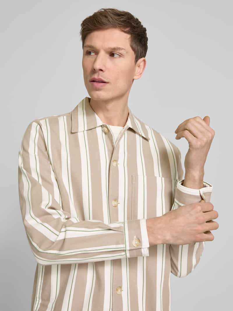 Marc O'Polo Loose fit overshirt van een stabiele katoenmix