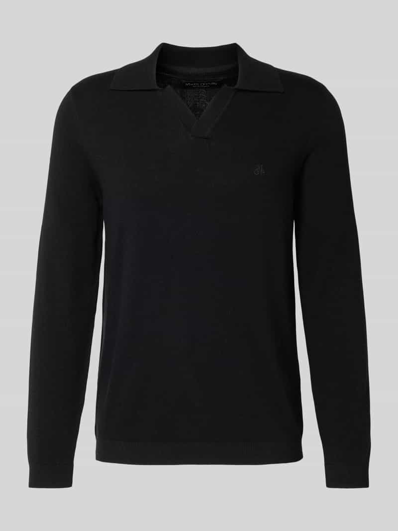 Marc O'Polo Regular fit gebreide pullover van een mix van katoen en scheerwol