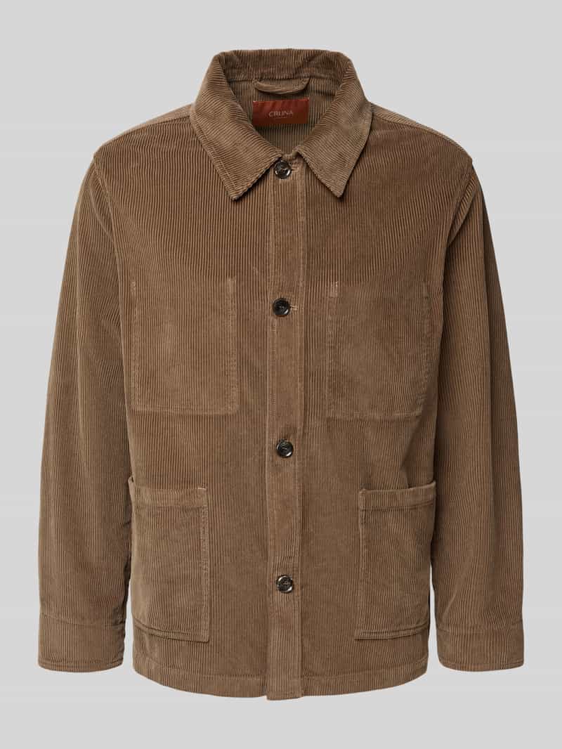 CRUNA Regular fit overhemdjack van corduroy model 'St.Honoré'