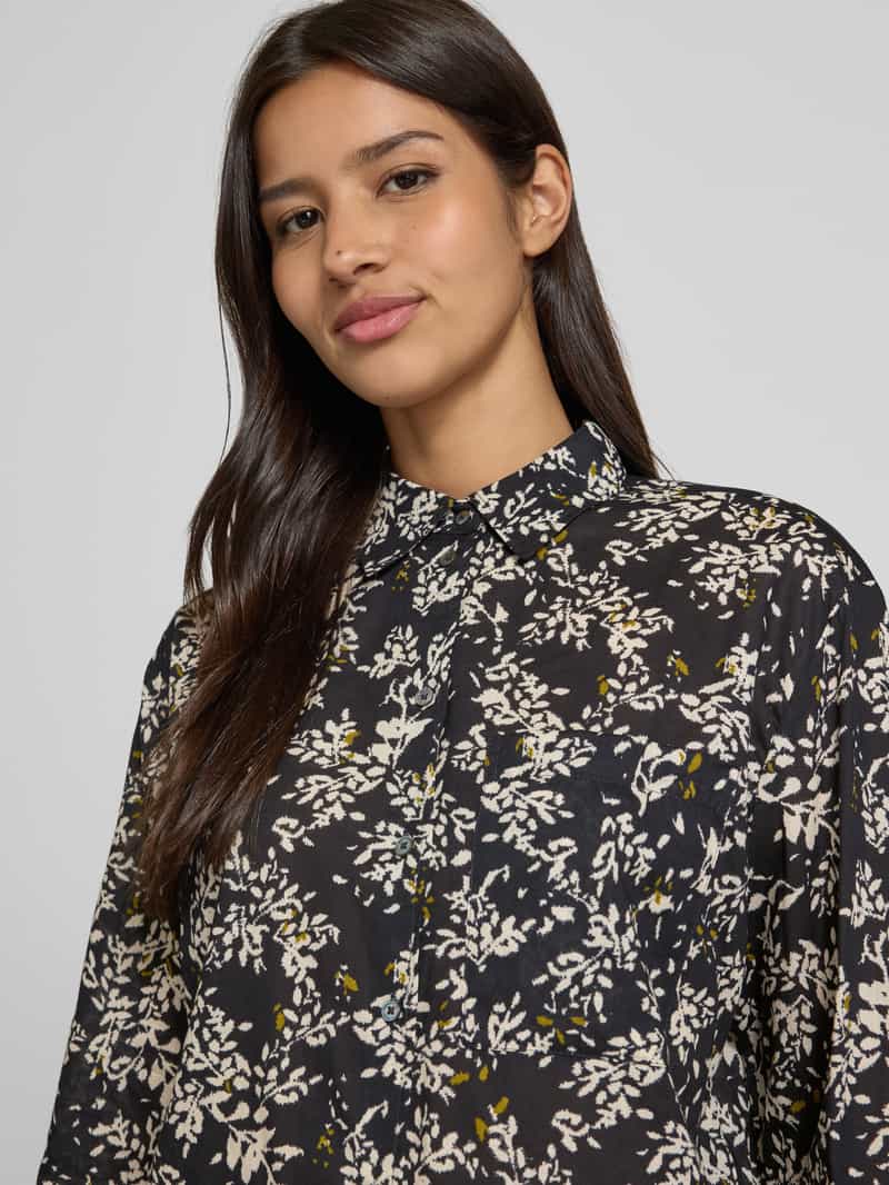 Marc O'Polo Relaxed fit blouse met lange mouwen van puur katoen