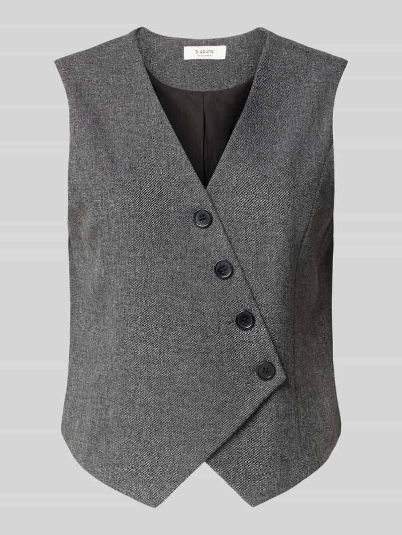 b.Young Regular fit gilet van viscosemix model 'Etona'