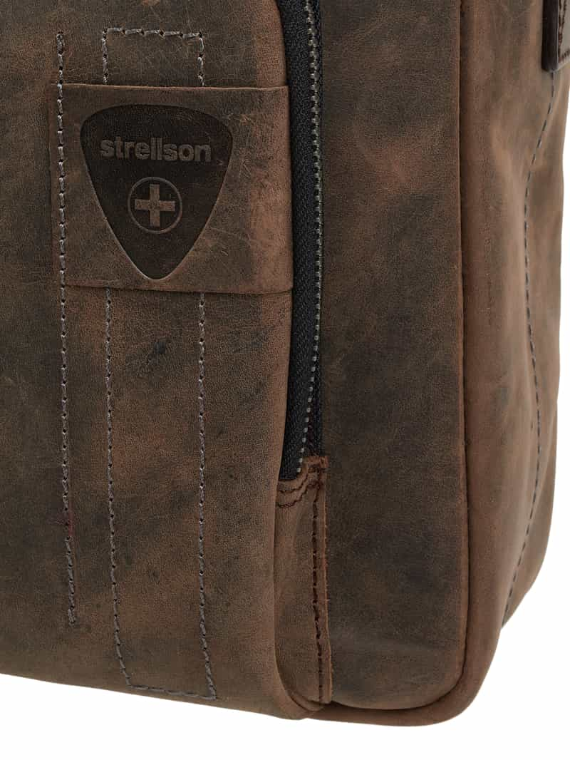 Strellson Laptoptas van leer