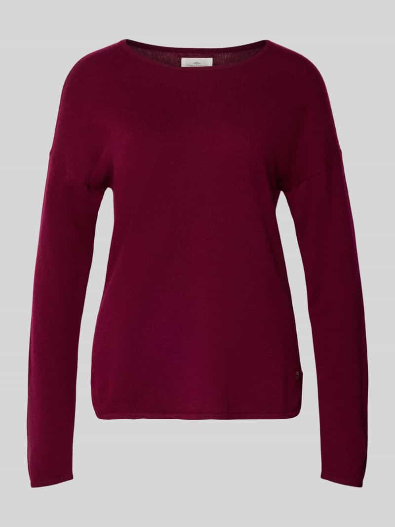 FYNCH-HATTON Gebreide pullover van puur kasjmier met ronde hals