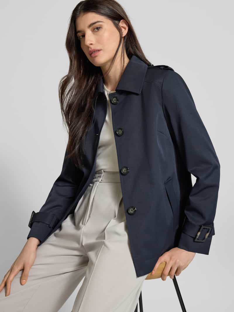 Christian Berg Woman Selection Trenchcoat met mouwtrensjes en steekzakken