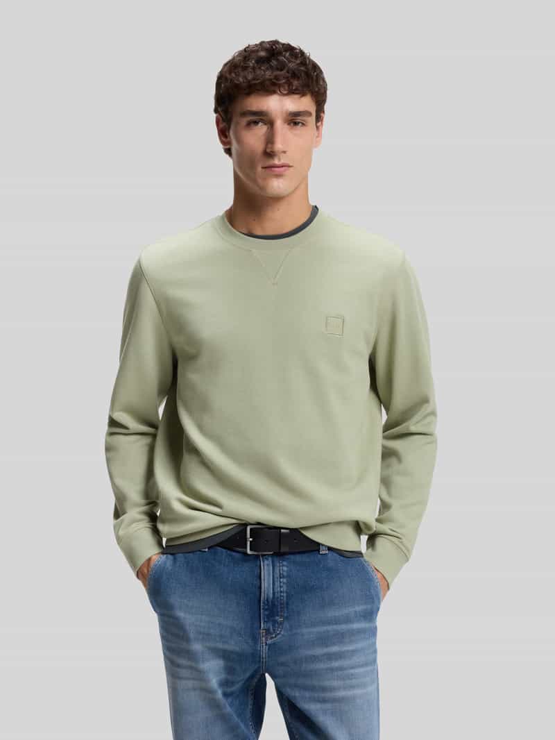 Boss Orange Regular fit sweatshirt van puur katoen model 'Westart'