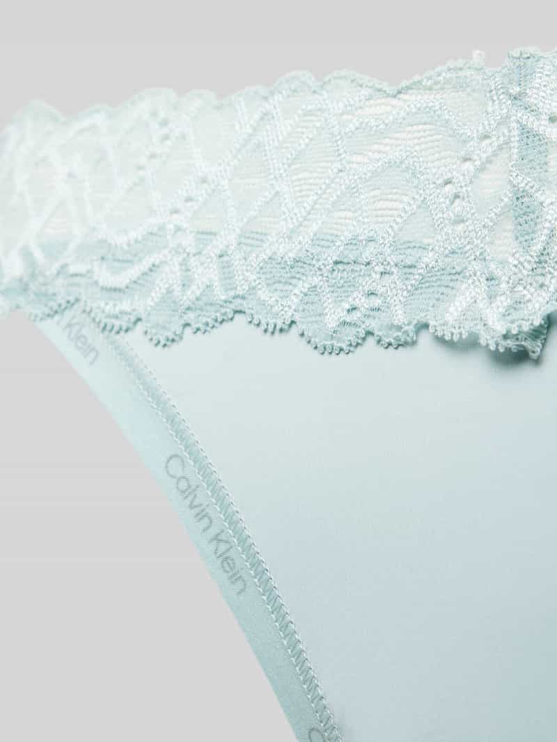 Calvin Klein Underwear String met kantgarnering