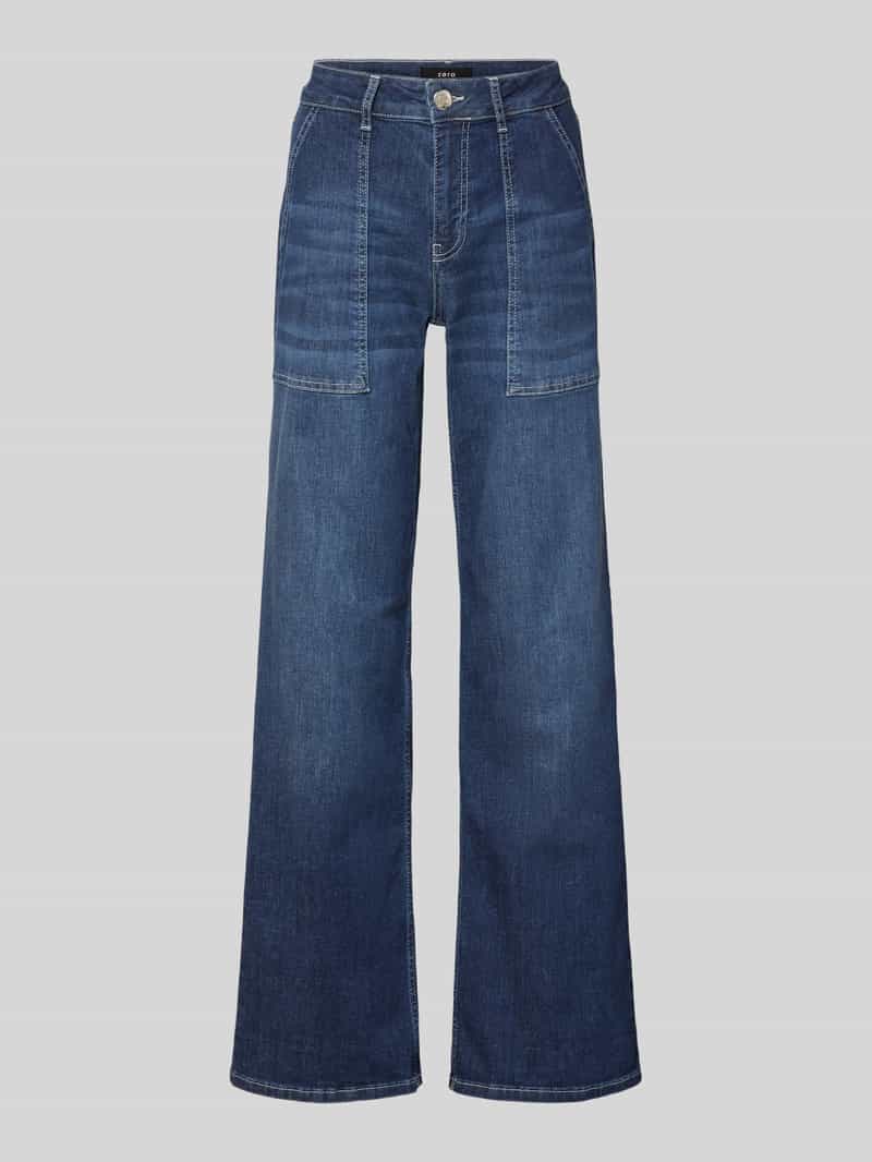 Zero Relaxed fit jeans met verborgen rits