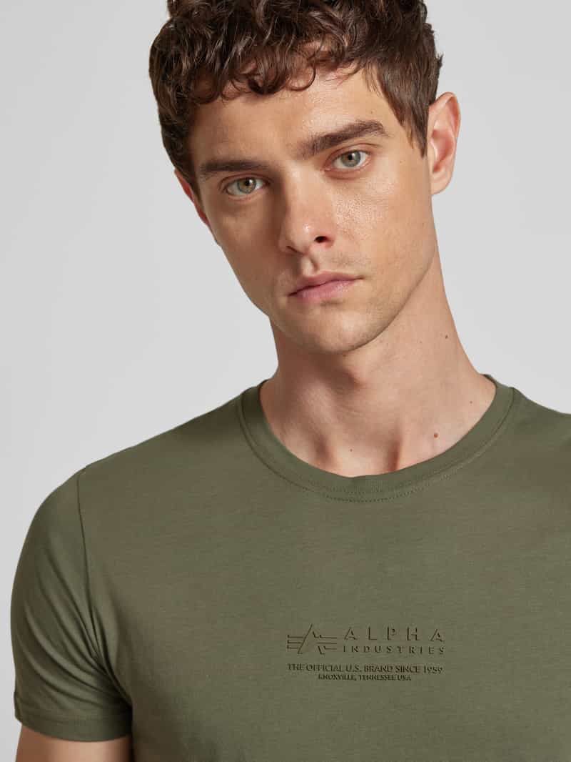 alpha industries T-shirt met labelprint