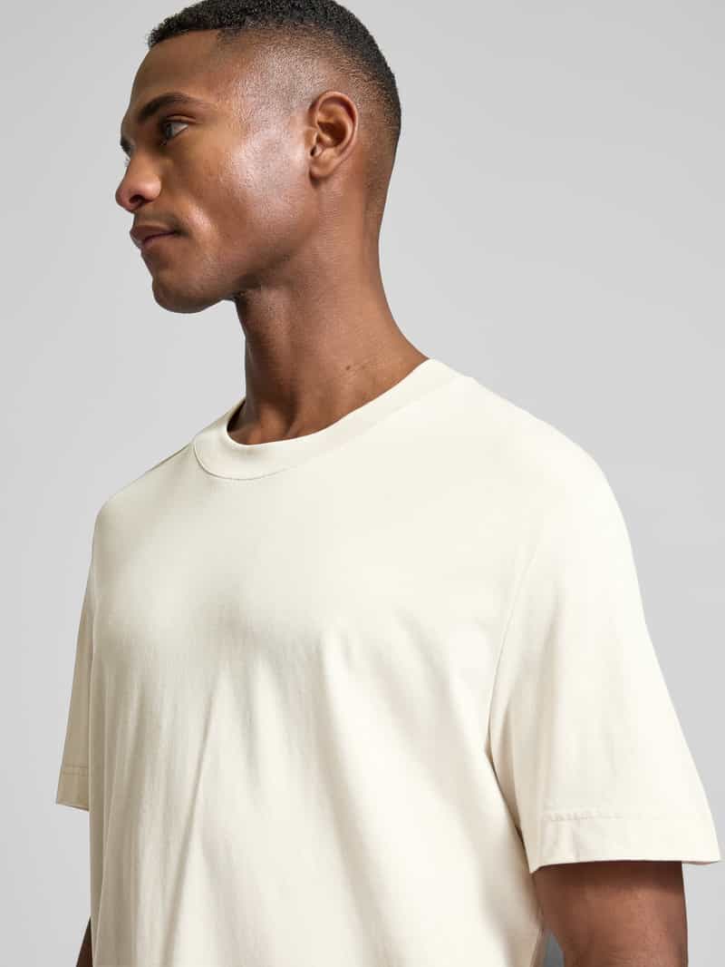 JOOP! Collection T-shirt met geribde ronde hals model 'Carlon'