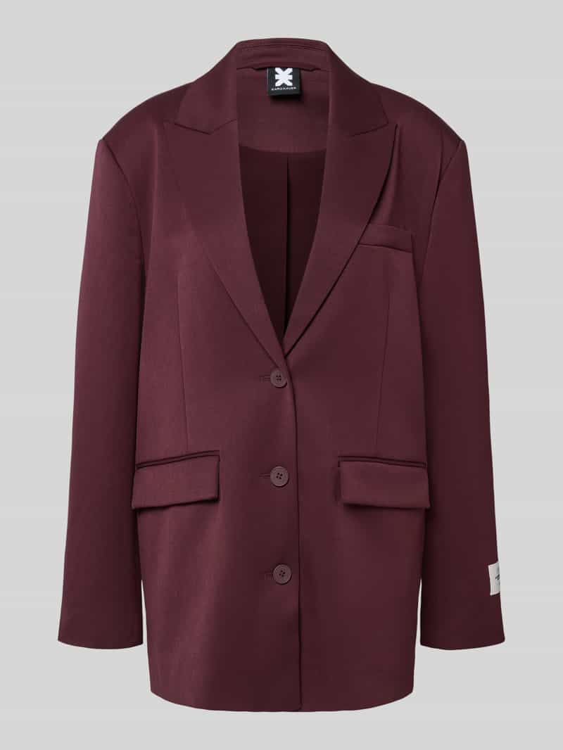 Karo Kauer Relaxed fit blazer met reverskraag