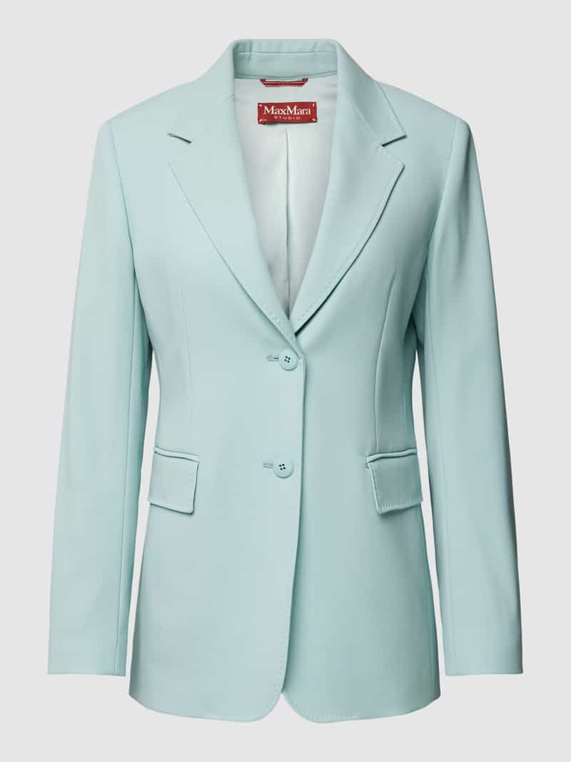 Max Mara Studio Blazer van lanawol met reverskraag, model 'DINGEY'