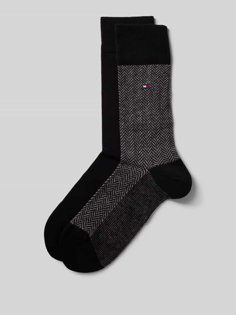 Tommy Hilfiger Kousen van katoenmix per 2 paar