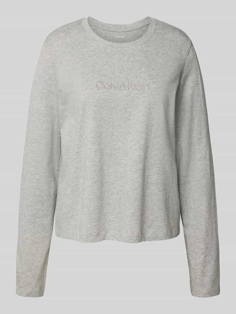 Calvin Klein Underwear Shirt met lange mouwen en labelstitching