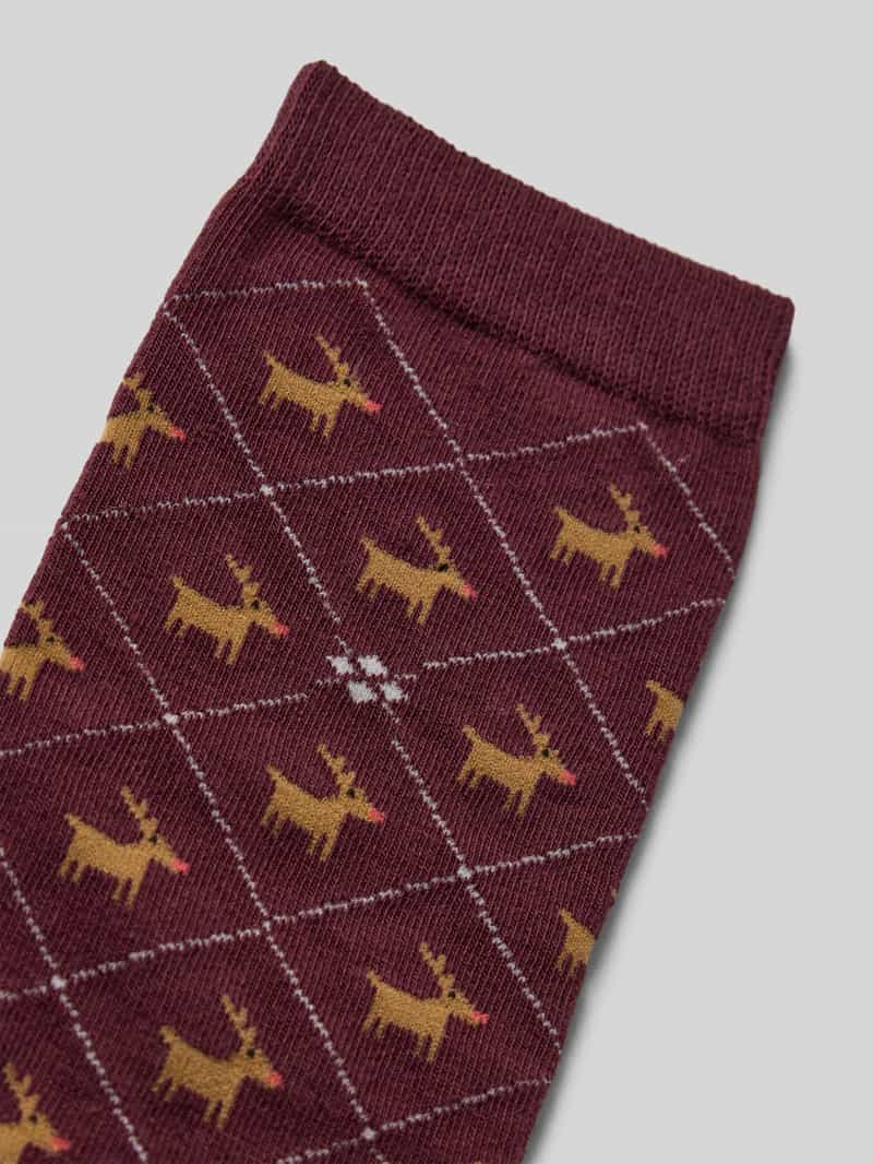 Burlington Sokken in all-over look model 'REINDEER'