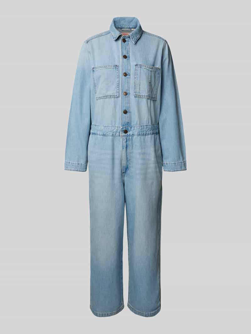Levi's Jumpsuit met platte kraag en knoopsluiting