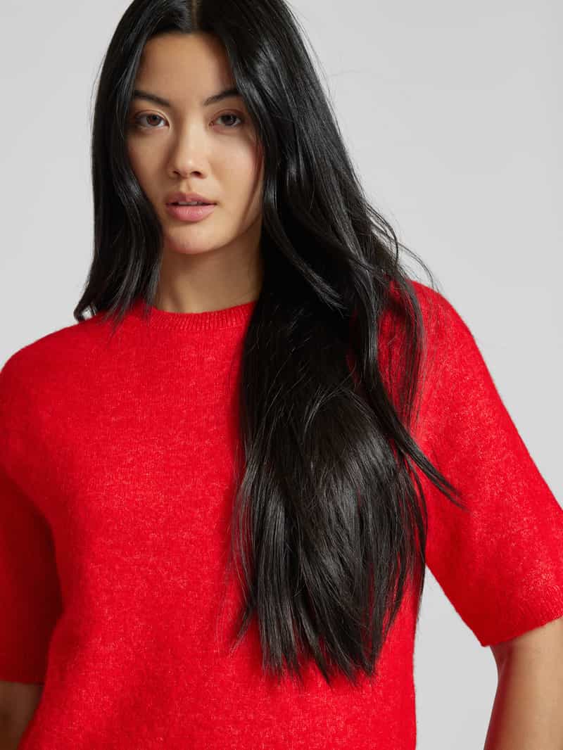 Christian Berg Woman Gebreid shirt van wolmix met ronde hals