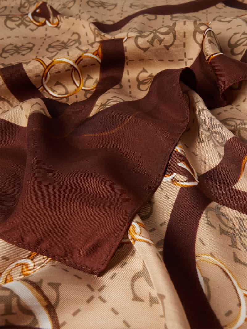 Guess Sjaal van viscose met labeldetail model 'FOULARD'