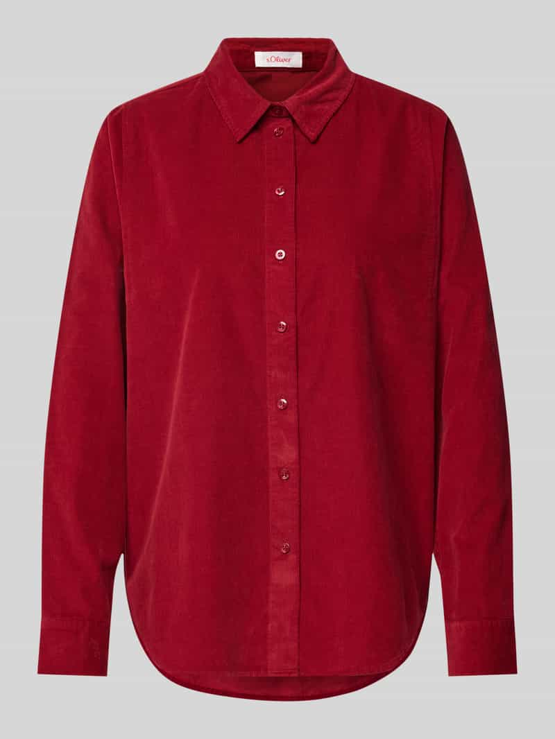 S.Oliver RED LABEL Regular fit corduroy blouse van puur katoen