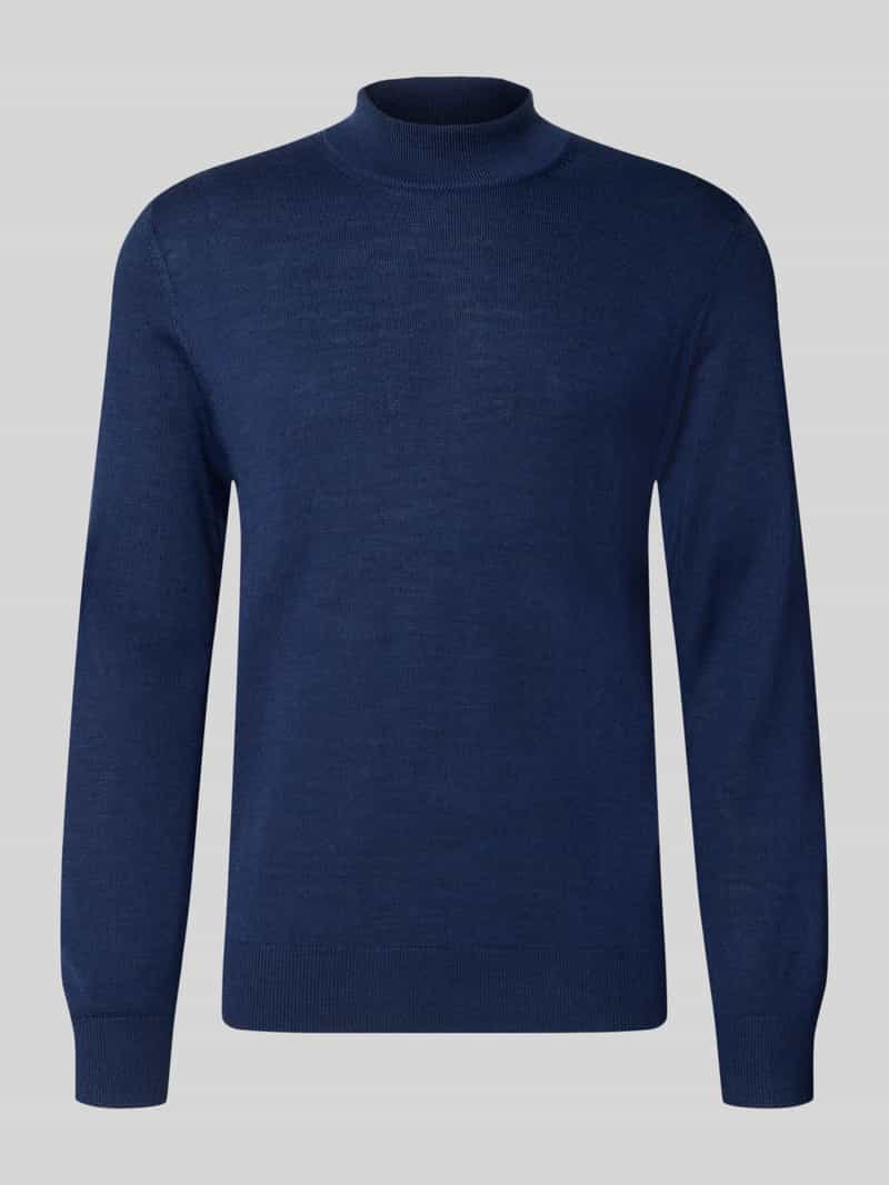 Regular fit col van wolmix
