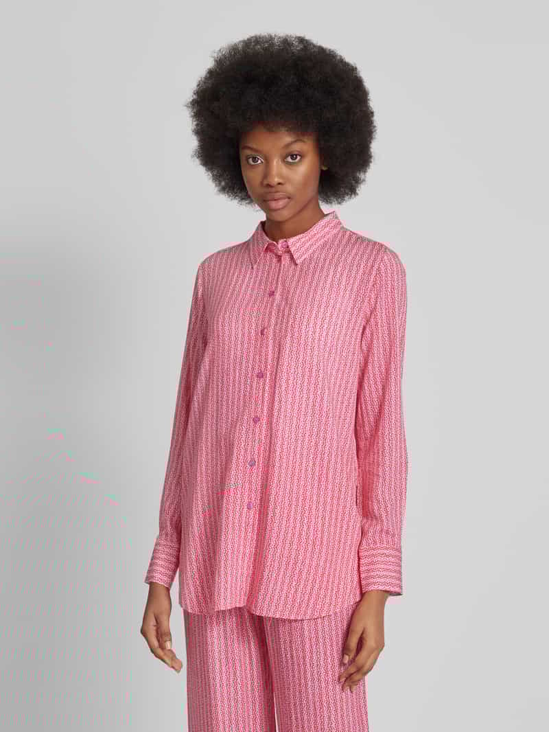 Overhemdblouse met all-over motief Smith and Soul