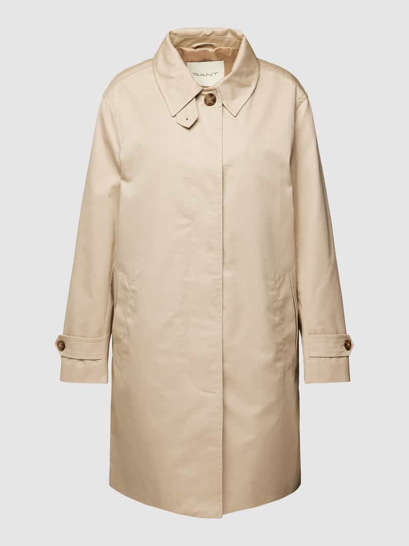 Gant Trenchcoat met platte kraag
