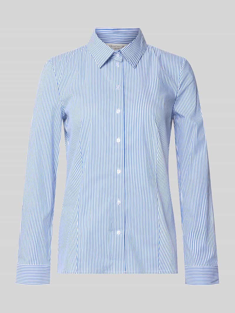 Overhemdblouse van katoenmix
