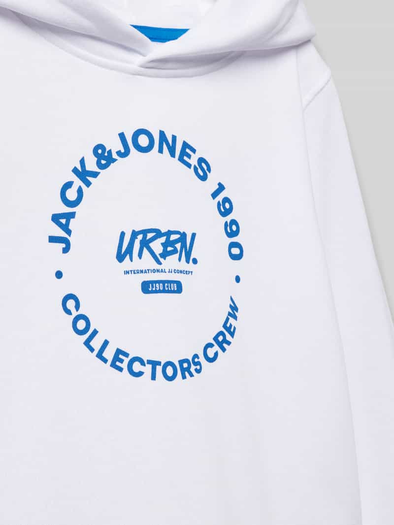 jack & jones Hoodie met labelprint model 'SIMON'
