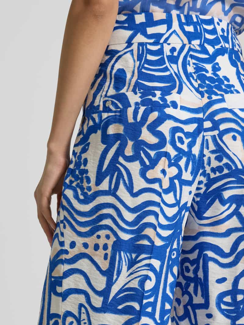 Marc Cain Stoffen broek met Franse steekzakken