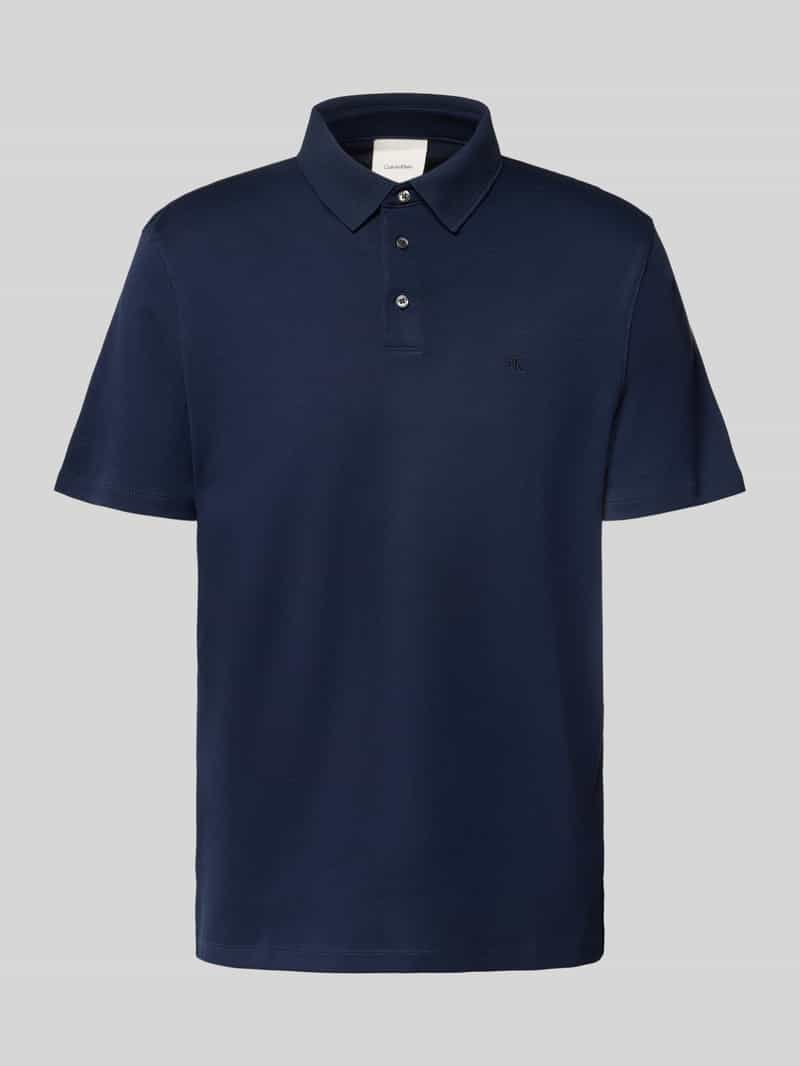 CK Calvin Klein Relaxed fit poloshirt met logostitching model 'SUPMA'