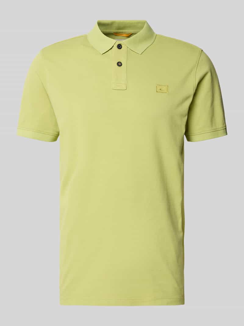 camel active Regular fit poloshirt met logostitching