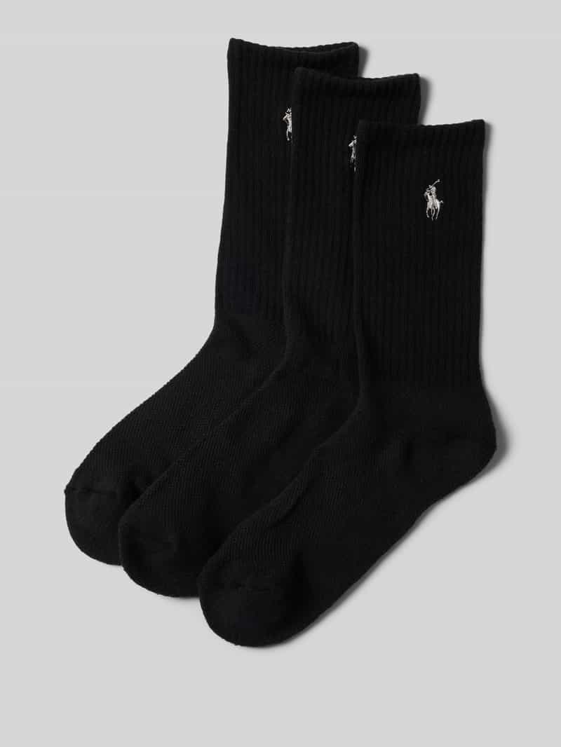 Polo Ralph Lauren Sokken met logostitching in een set van 3 paar