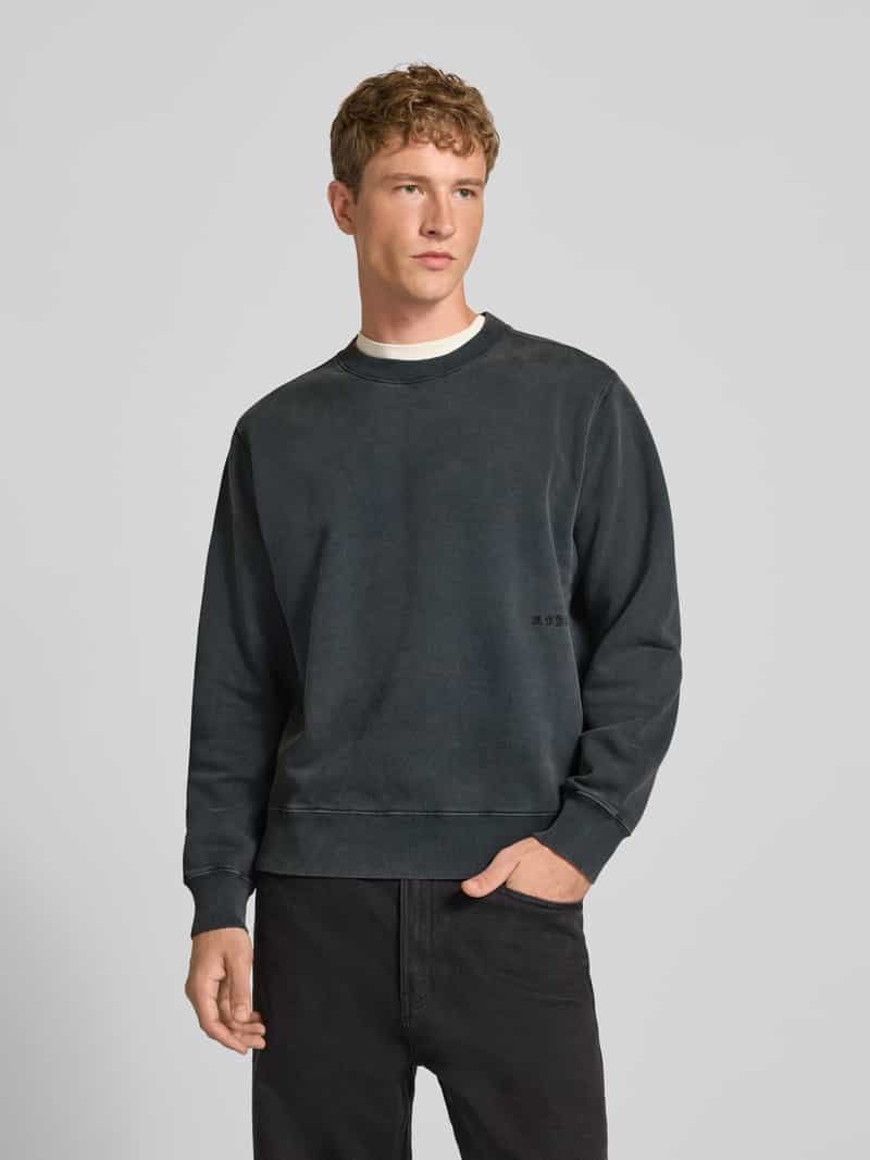 Edwin Sweatshirt van puur katoen met borduursel model 'Axiom'