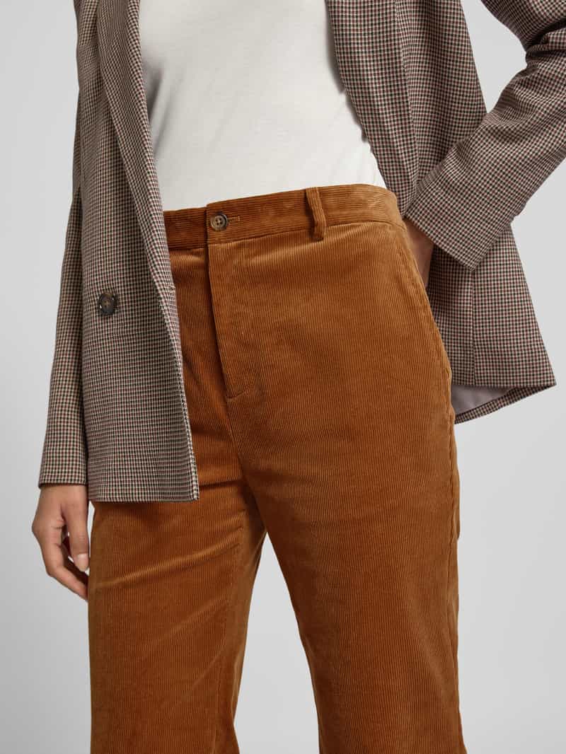 Lauren Ralph Lauren Flared cut corduroy broek met steek- en achterzakken model 'KADEN'