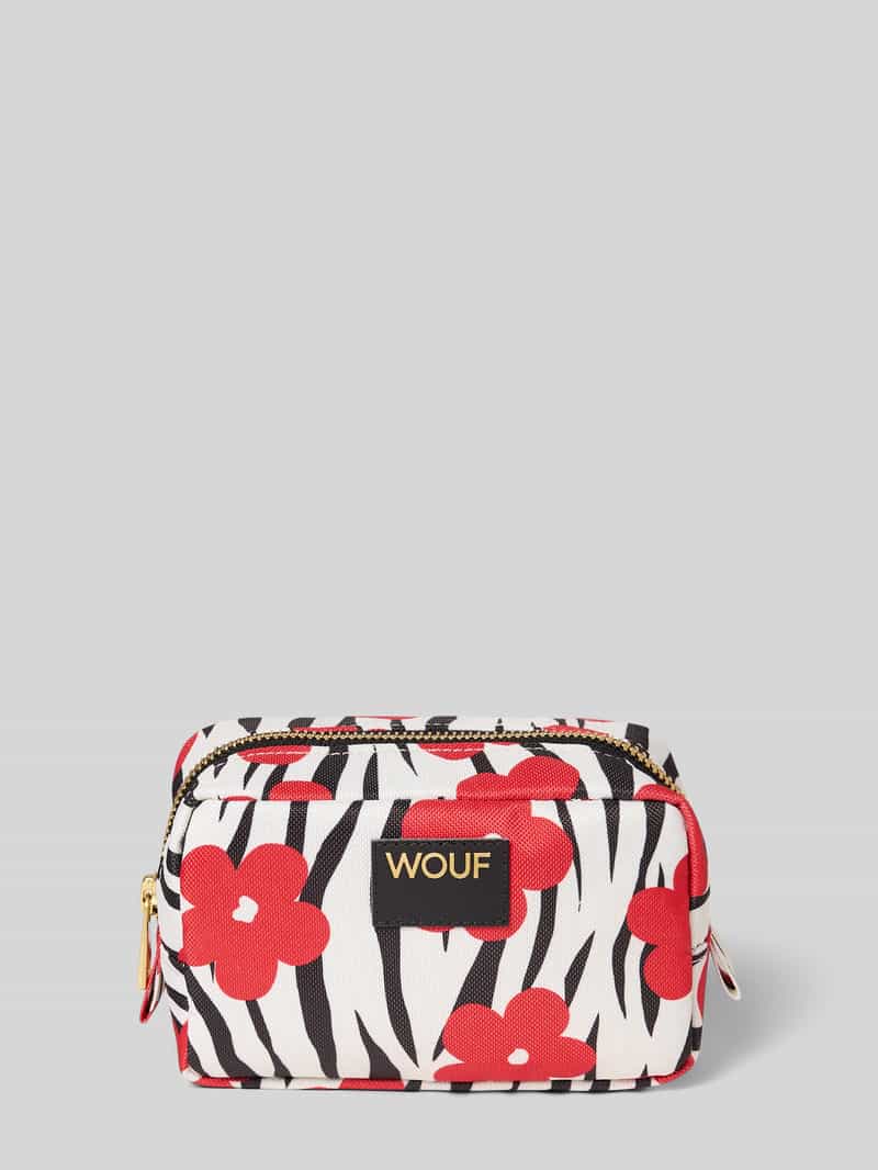 Make-uptasje met all-over dierenprint model 'Wildflower'