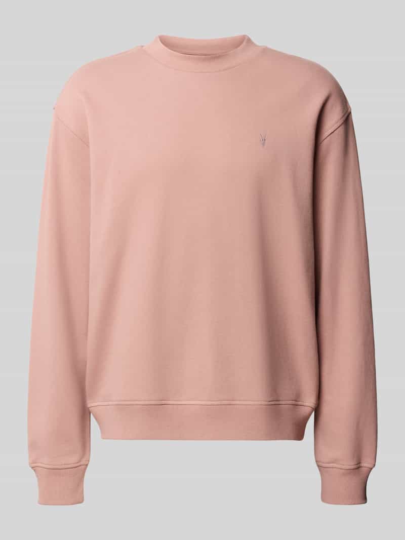 AllSaints Sweatshirt met gestikt logo model 'asher crew'