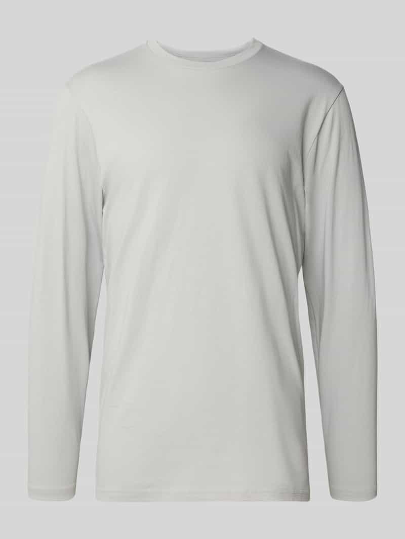 RAGMAN Shirt met lange mouwen en geribde ronde hals